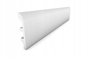 Listwa przypodłogowa cokół faseta 200 cm LP7 - Wysokość: 98 mm Szerokość: 17,7 mm 