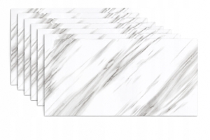 PANEL Ścienny Panele Ścienne SAMOPRZYLEPNE PCV Biały Szary 60x30 cm 8 szt